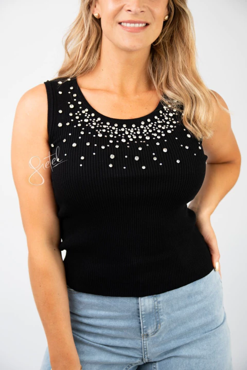 MUSC HILO CUELLO BASE C PIEDRAS (2628)