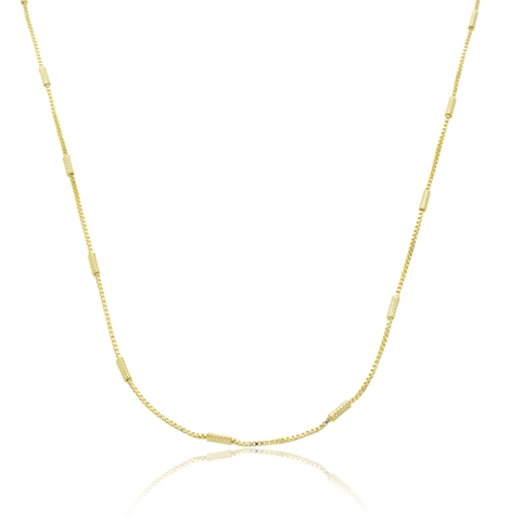 Gargantilha Longa Veneziana Canutilhos Ouro18k