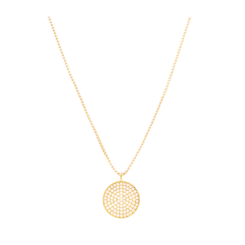 Gargantilha Círculo Cravejado de zircônias Ouro