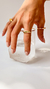 Anel Quadrado Minimalista Ouro 18k - loja online