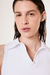 Polo Crop Top - White - Bazza Sporty