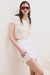 Crossover Skirt - White - tienda online