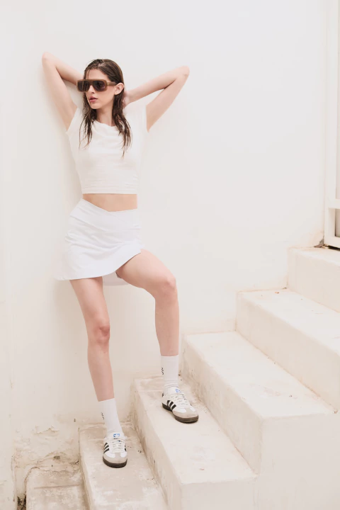 Crossover Skirt - White