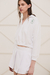 Polo Cropped Sweatshirt - White