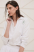 Polo Cropped Sweatshirt - White - Bazza Sporty
