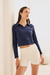 Imagen de Polo Cropped Tee - Navy
