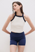 BS Halter Rib Tank - Off White en internet