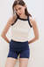 BS Halter Rib Tank - Off White