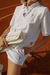 BS Terry Polo Tee - White - tienda online