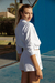 Polo Cropped Sweatshirt - White en internet