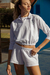 Polo Cropped Sweatshirt - White