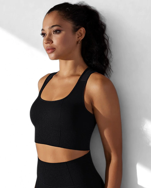 SEAMLESS SKIN TOP - black - comprar online