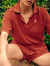 BS Terry Polo Tee - Brick en internet