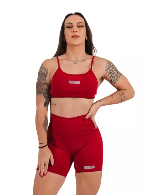 Shorts Brenda Cherry Power - Pwrd By Coffee - comprar online