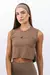 Cropped Flow Marrone - Lurk - comprar online