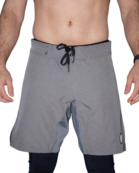 Bermuda Cordão e Velcro One Color Cinza - BSCross - comprar online