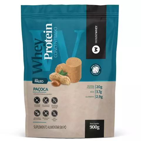 WHEY PROTEIN CONCENTRADO - PAÇOCA - 900g - HOUSEWHEY