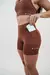 Shorts / Bermuda Bolso Lateral Marrom - Lurk na internet