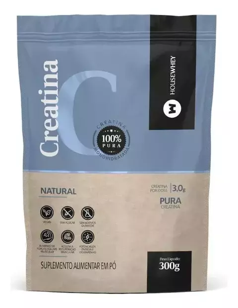 CREATINA PURA 100% - 300g - HOUSEWHEY