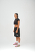 "BASIC EMBROIDERED LOGO SHORT" black - comprar online