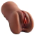 Masturbador Masculino Formato Vagina e Ânus Marrom- 16,5 x 9,0cm - SI