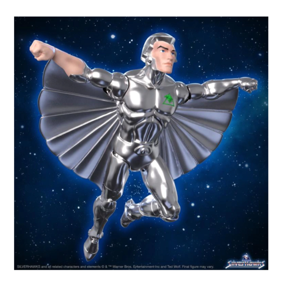 Figura de acción de SilverHawks ULTIMATES! Quicksilver (versión de juguete)