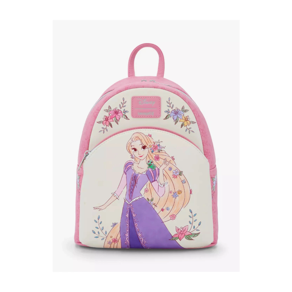 Mini mochila Loungefly Disney Enredados Rapunzel Flores