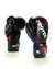 Guantes de Boxeo Proyec King en color negro con detalles en azul y rojo.