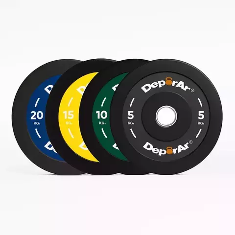 Combo Discos Bumper 30 / 50 / 100 Kg 50 mm