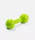 Mancuerna recubierta de goma de 7 kg color verde de Mir Fitness.