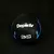 Pelota de medicine ball Deporar de 2kg con diseño negro y azul