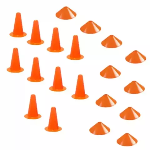 Pack de 10 Conos de 20 cm + 10 Conos Taza
