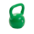 Pesa rusa kettlebell de 9 kg de PVC color verde.