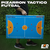 Pizarrón táctico magnético de futsal 90 x 60 cm, ideal para entrenamiento deportivo, siendo sostenido por una persona sobre césped artificial.