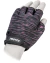 Guantes de musculación Fitness Proyec en mano de maniquí, diseño negro con detalles en rosa.