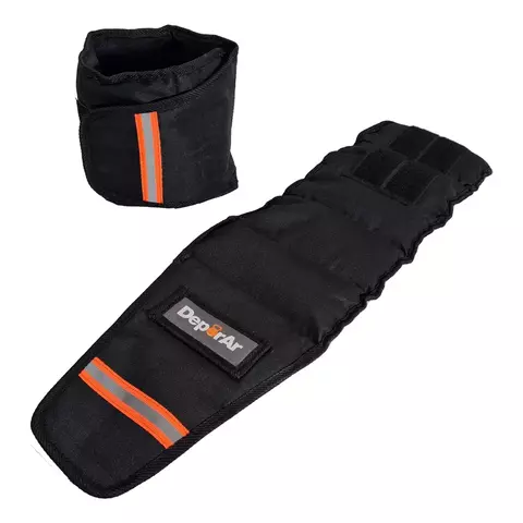 Tobilleras black edition Deporar 9 kg. c/u el par reforzada con ribete.