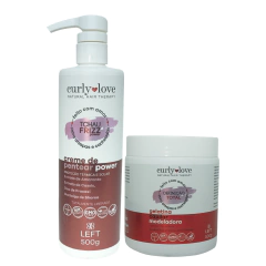 Kit Finalização Power Creme de Pentear Power 500g + Gelatina 500g | Curly Love c/2 Itens