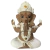 Trio Ganeshas Mudras 15 cm Branco em gesso - comprar online