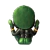 Estátua de Ganesha Deus Hindu da Prosperidade 22 cm Verde Brasil na internet