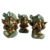 Trio de Ganesha Baby - Verde Alecrim