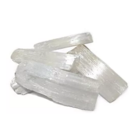 Pedra Selenita Bruta Até 5cm Cristal Natural para Purificação e Bem Estar