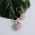 Brinco de Argola Cristal Quartzo Rosa Natural Dourado e Prata - Hadu Esotéricos