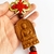 Nó Chinês Vermelho Buda de Madeira para Boa Sorte, Proteção e Riqueza - Hadu Esotéricos