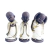 Trio de Budas Monges Alegres 18cm Branco