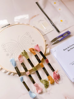 Kit para Bordar Borboleta dos Pontos na internet