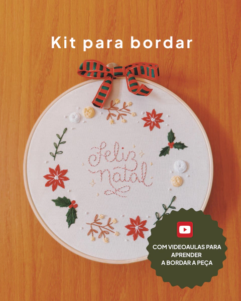Kit para Bordar Guirlanda de Natal - comprar online