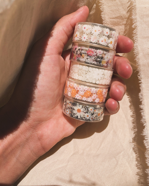 Washi Tape Pet Margaridas