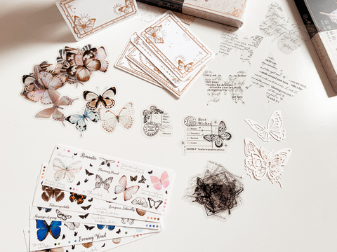 Kit colagens Vintage Butterfly -