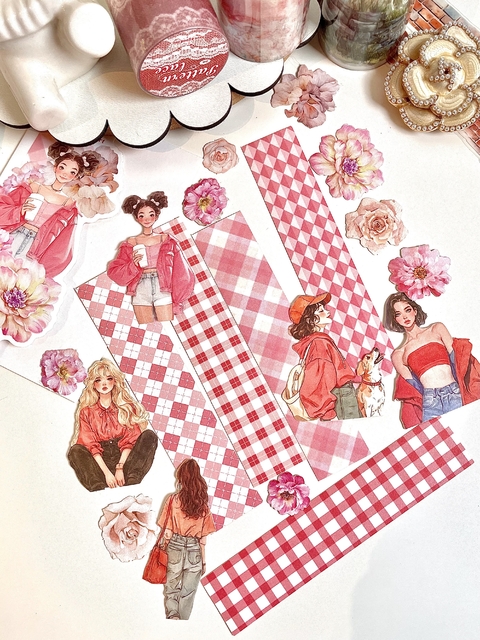 Adesivos Girls Color - Xadrez - - comprar online