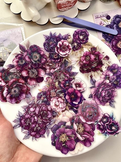Adesivos Flores Lilás - comprar online